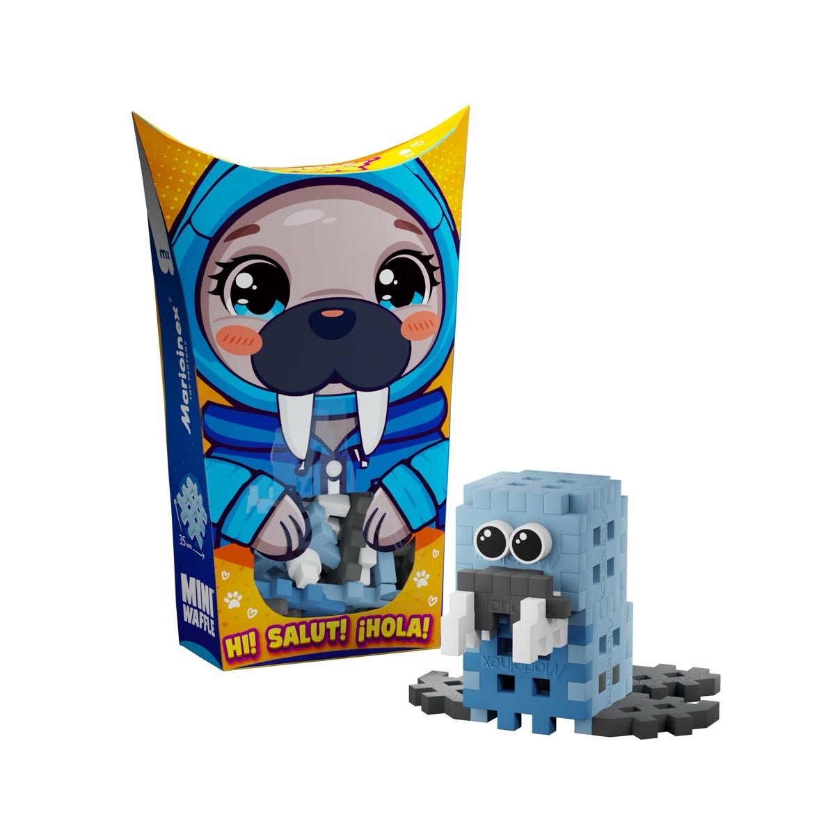 Mini Waffle - Animaux de poche : Morse 25 pcs -Jeux de construction- Boutique LeoLudo-Marioinex