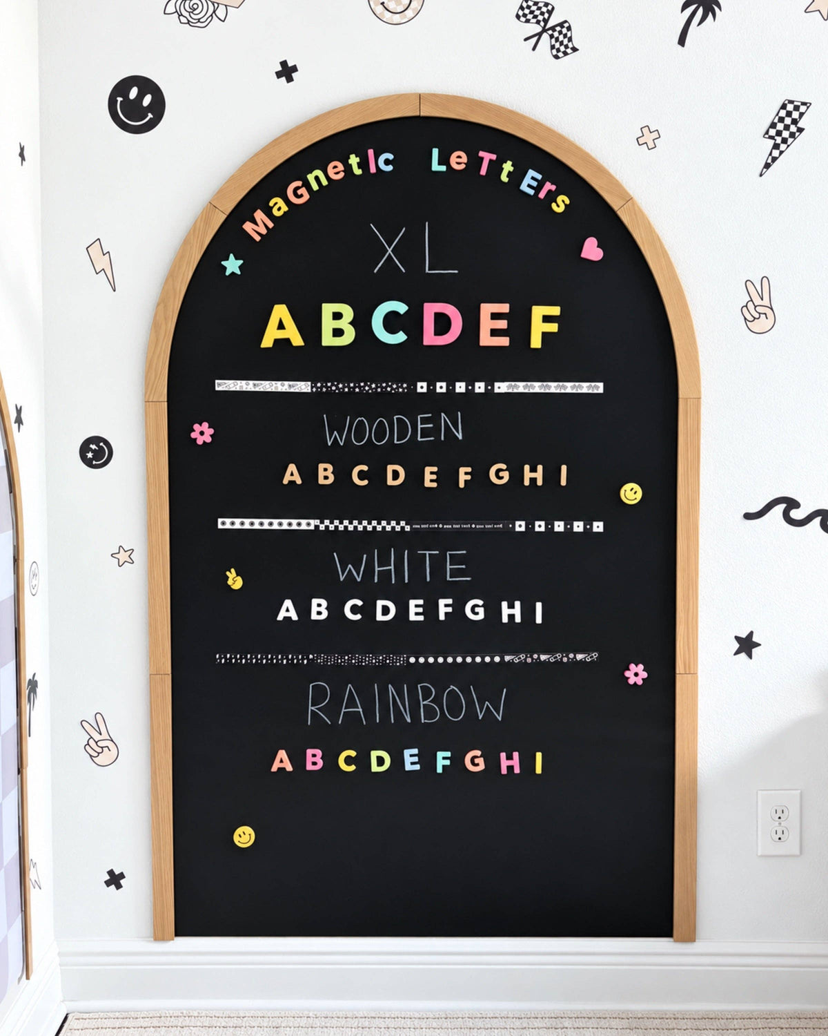 Lettres magnétiques en bois – Ensemble de 60 -Jeux magnétiques- Boutique LeoLudo-Cherrypick