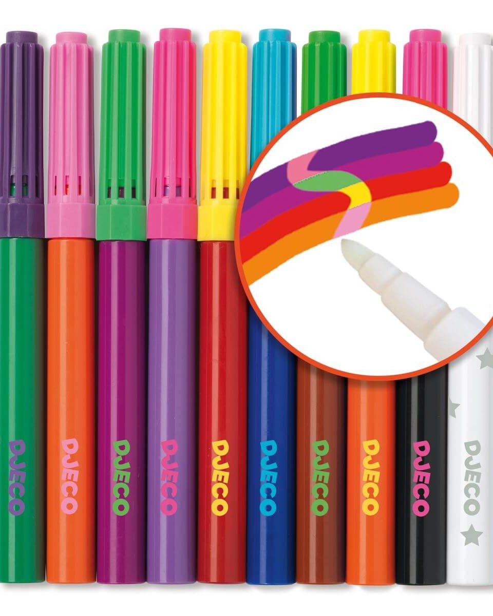 10 feutres magiques - Art & bricolage - Boutique LeoLudo - Djeco