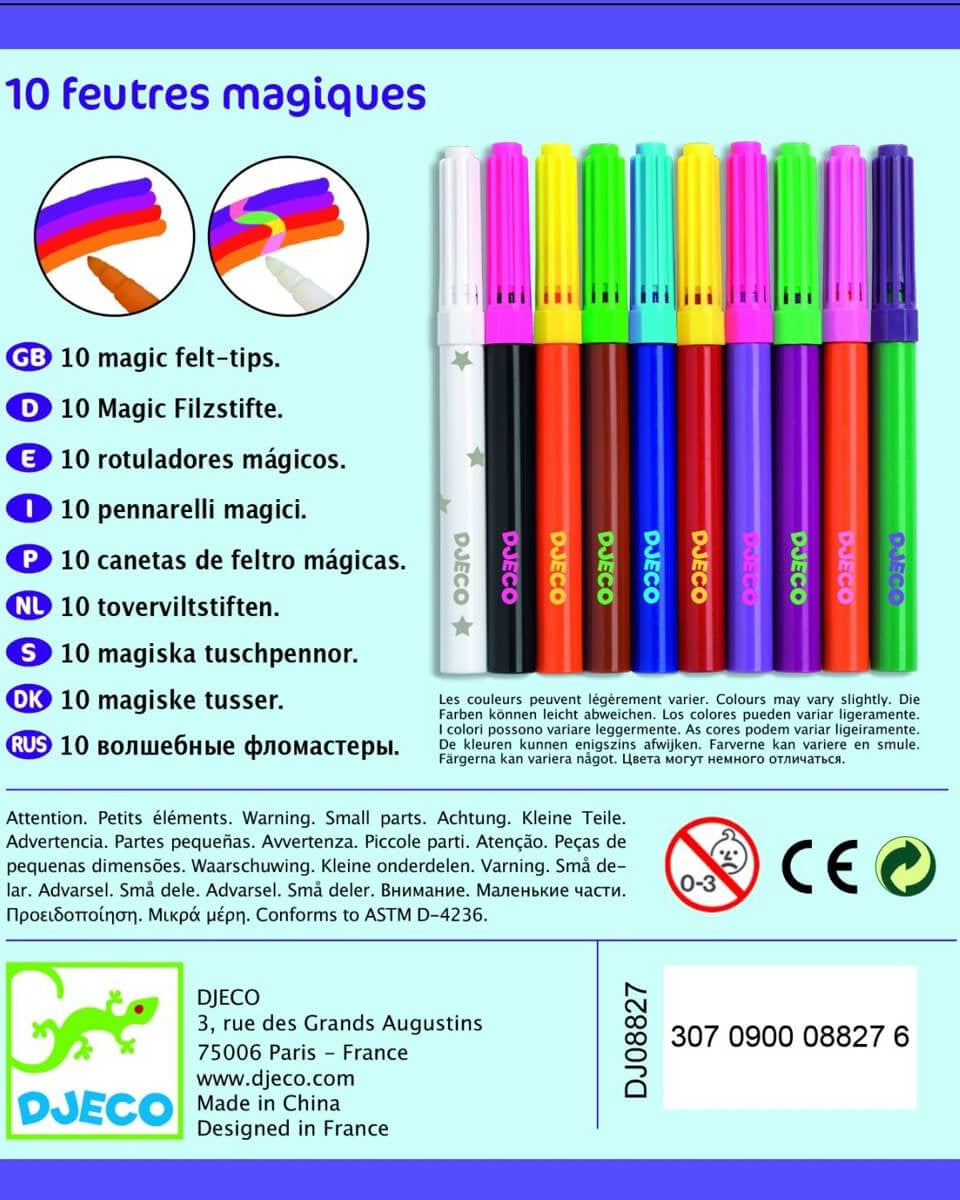 10 feutres magiques - Art & bricolage - Boutique LeoLudo - Djeco