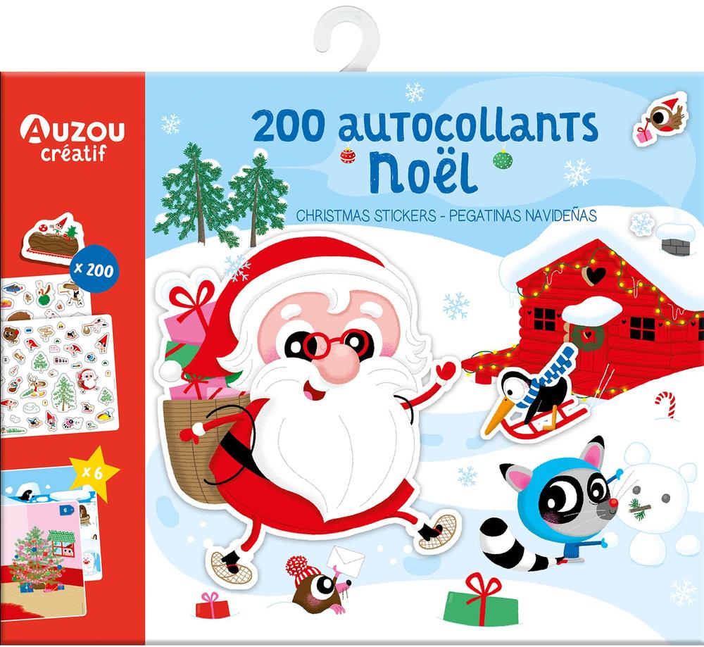 200 autocollants Noël -Livres- Boutique LeoLudo-Auzou