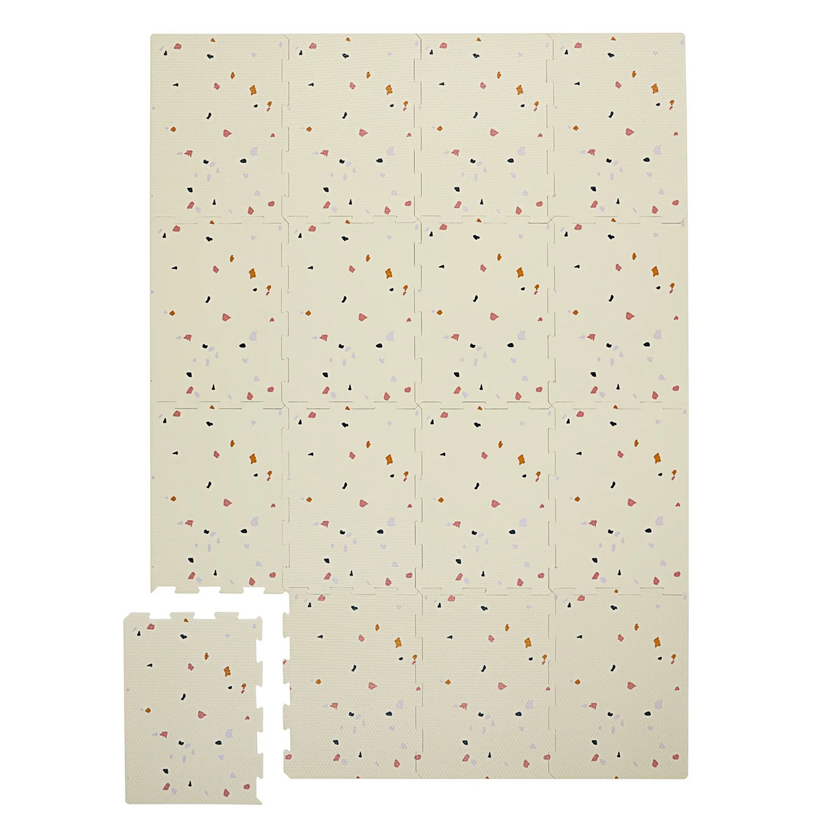Tapis casse-tête en mousse EVA - Terrazzo crème - 3 Sprouts - Boutique LeoLudo