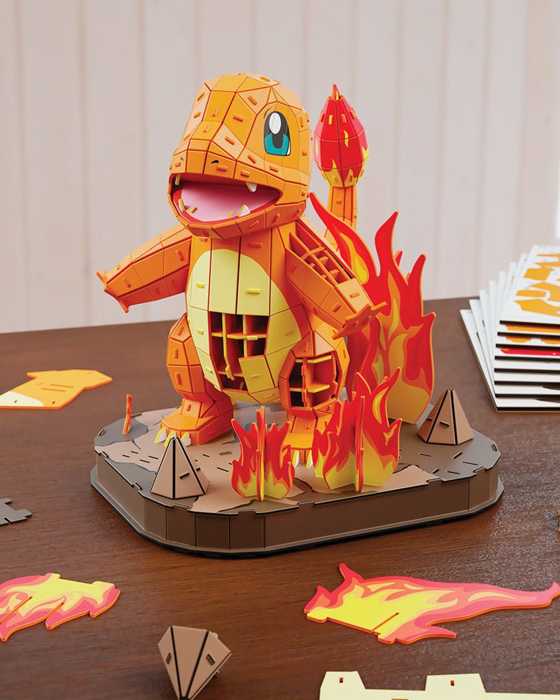 4D Build - Pokémon Salamèche -Casse-têtes- Boutique LeoLudo-4D Build
