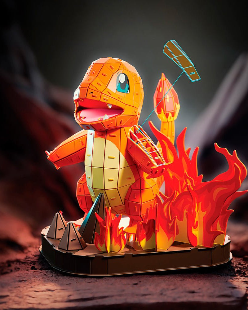 4D Build - Pokémon Salamèche -Casse-têtes- Boutique LeoLudo-4D Build