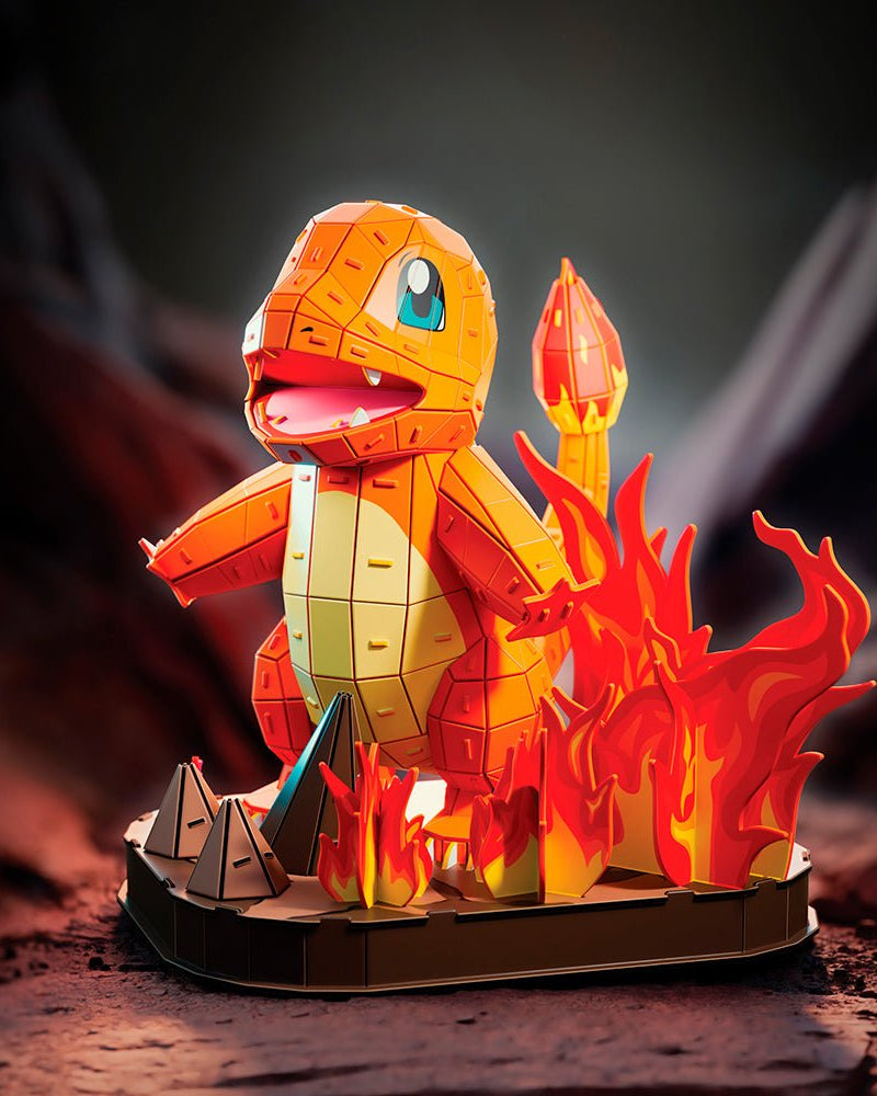4D Build - Pokémon Salamèche -Casse-têtes- Boutique LeoLudo-4D Build