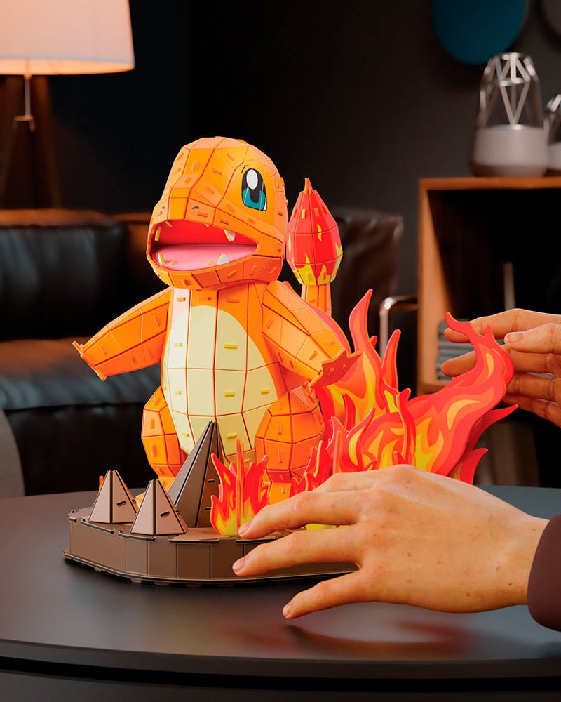 4D Build - Pokémon Salamèche -Casse-têtes- Boutique LeoLudo-4D Build