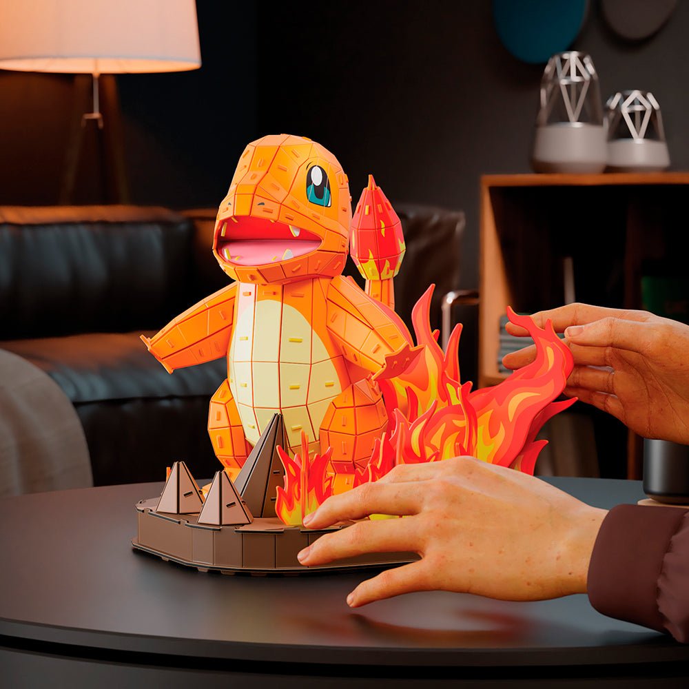 4D Build - Pokémon Salamèche -Casse-têtes- Boutique LeoLudo-4D Build