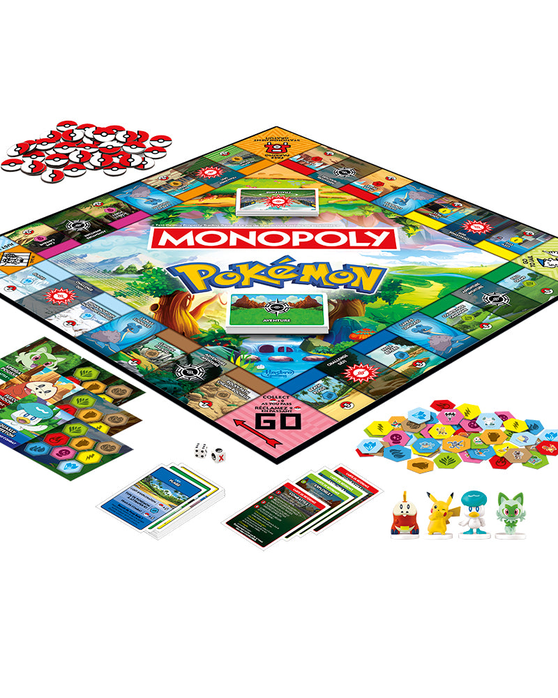 Jeu de société - Monopoly Pokémon (bilingue) - Jeux de société - Hasbro - Boutique LeoLudo