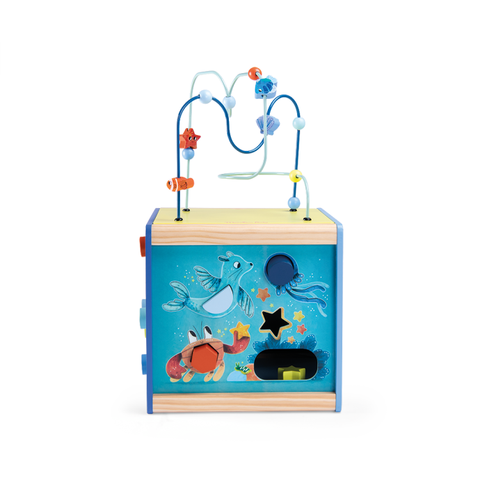 Cube d'activités en bois Aventures de Paulie-Moulin Roty-Boutique LeoLudo