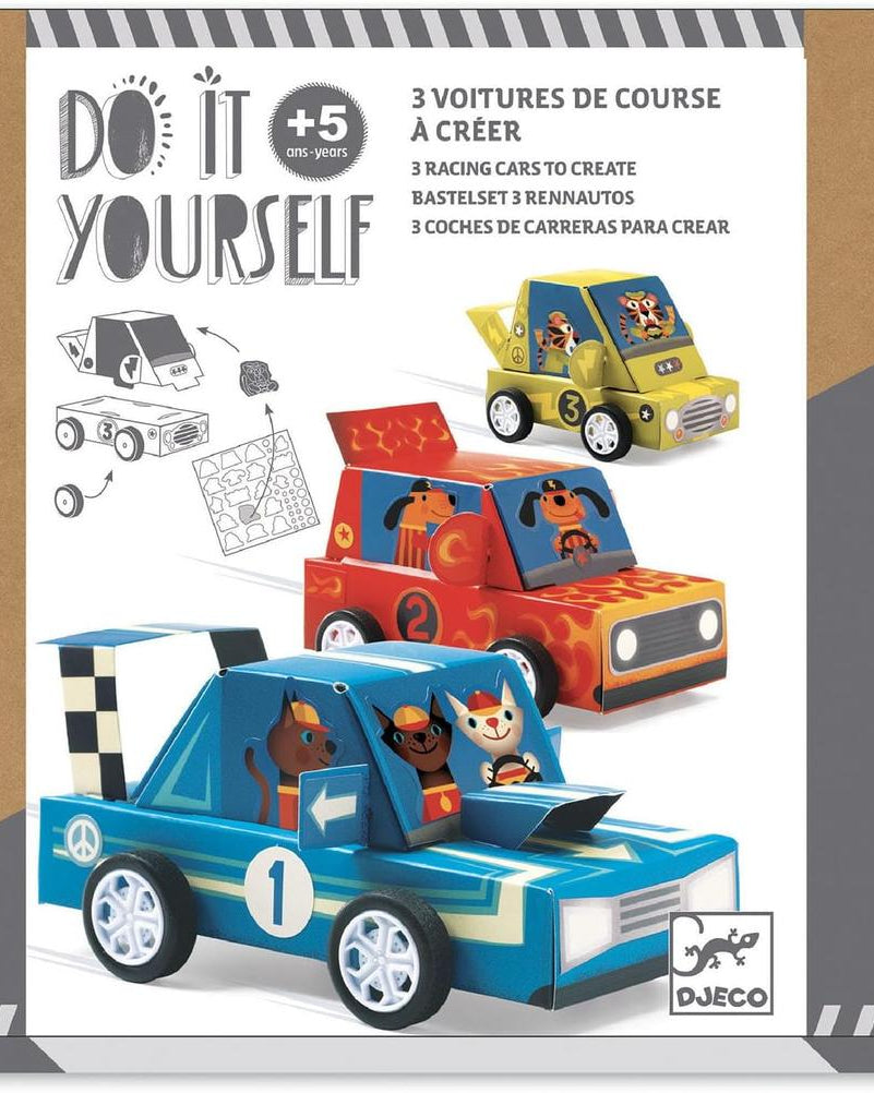 Voitures de course DIY - Grand Prix Art & bricolage- Boutique LeoLudo