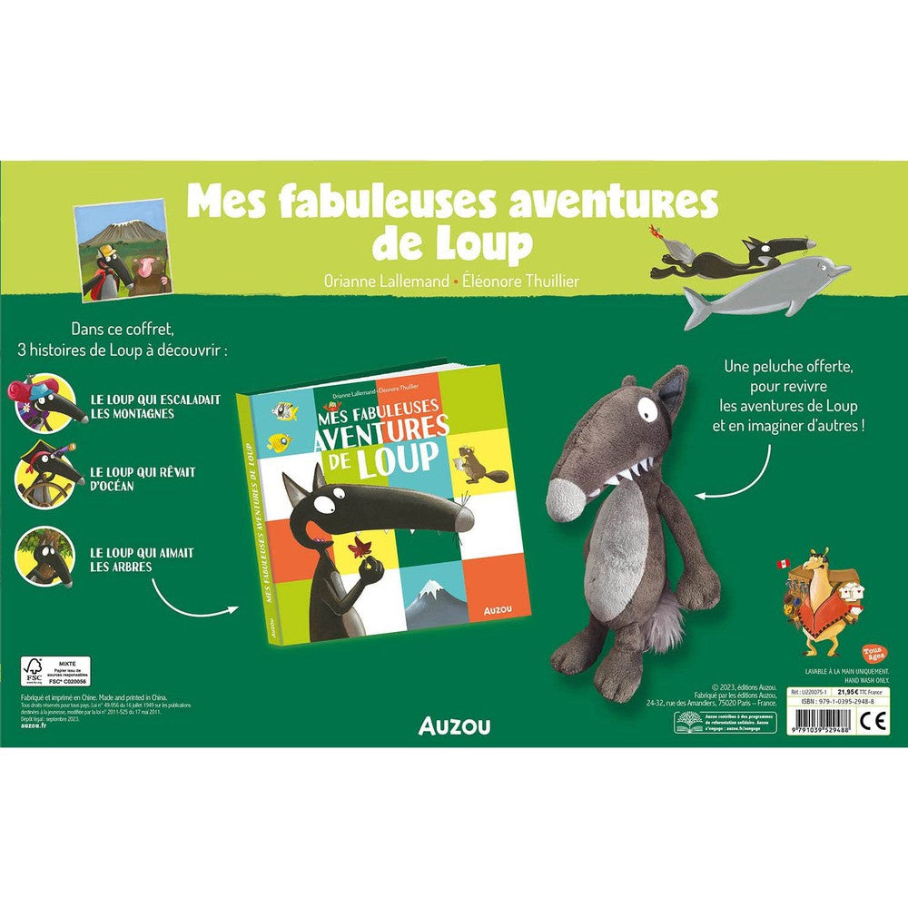 Coffret Mes fabuleuses aventures de Loup-Auzou-Boutique LeoLudo