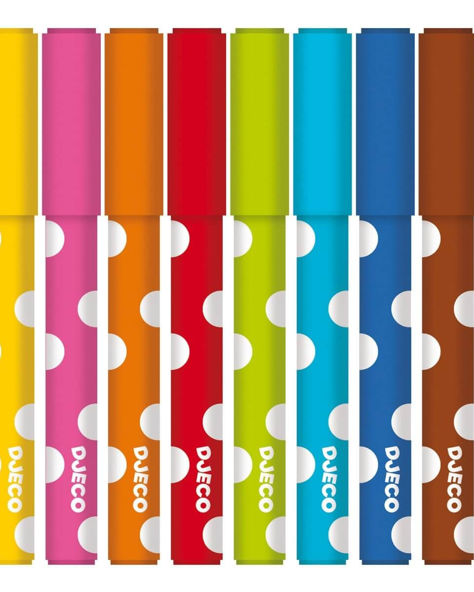 8 feutres pour les petits - Art & bricolage - Boutique LeoLudo - Djeco