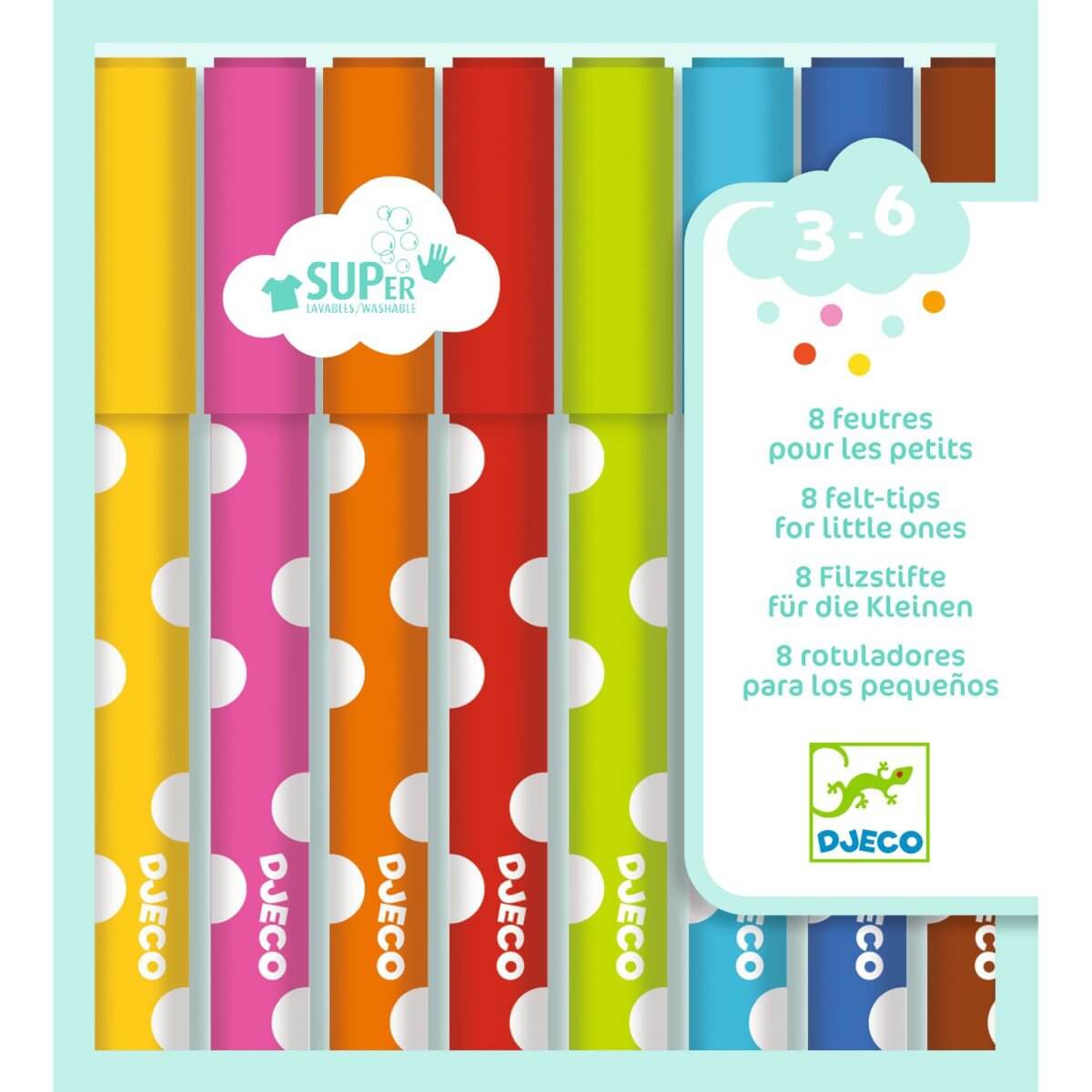 8 feutres pour les petits - Art & bricolage - Boutique LeoLudo - Djeco