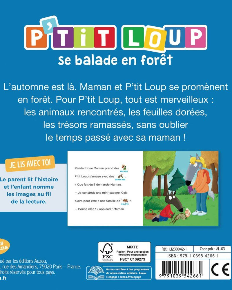 P'tit Loup se balade en forêt Livres- Boutique LeoLudo