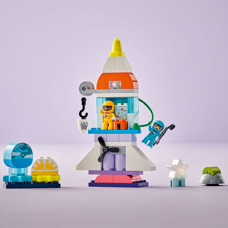 Aventure en navette spatiale 3-en-1 DUPLO (58 pcs)-LEGO-Boutique LeoLudo