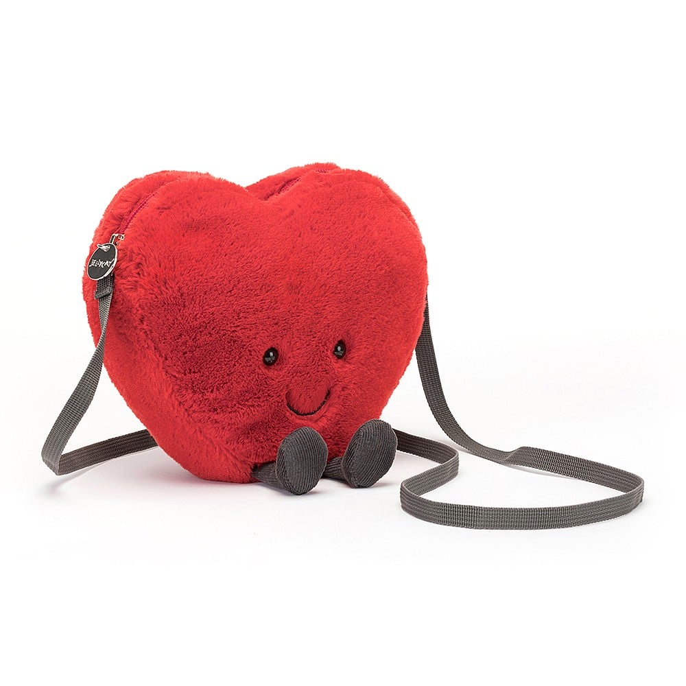 Sac bandoulière Coeur rouge Amuseable-Jellycat-Boutique LeoLudo