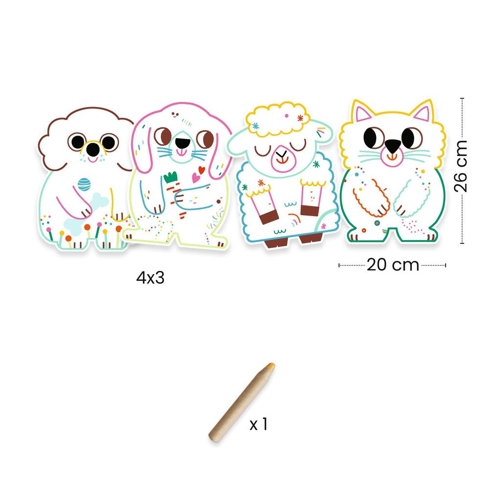 Cahier de coloriage Animaux familiers Art & bricolage- Boutique LeoLudo