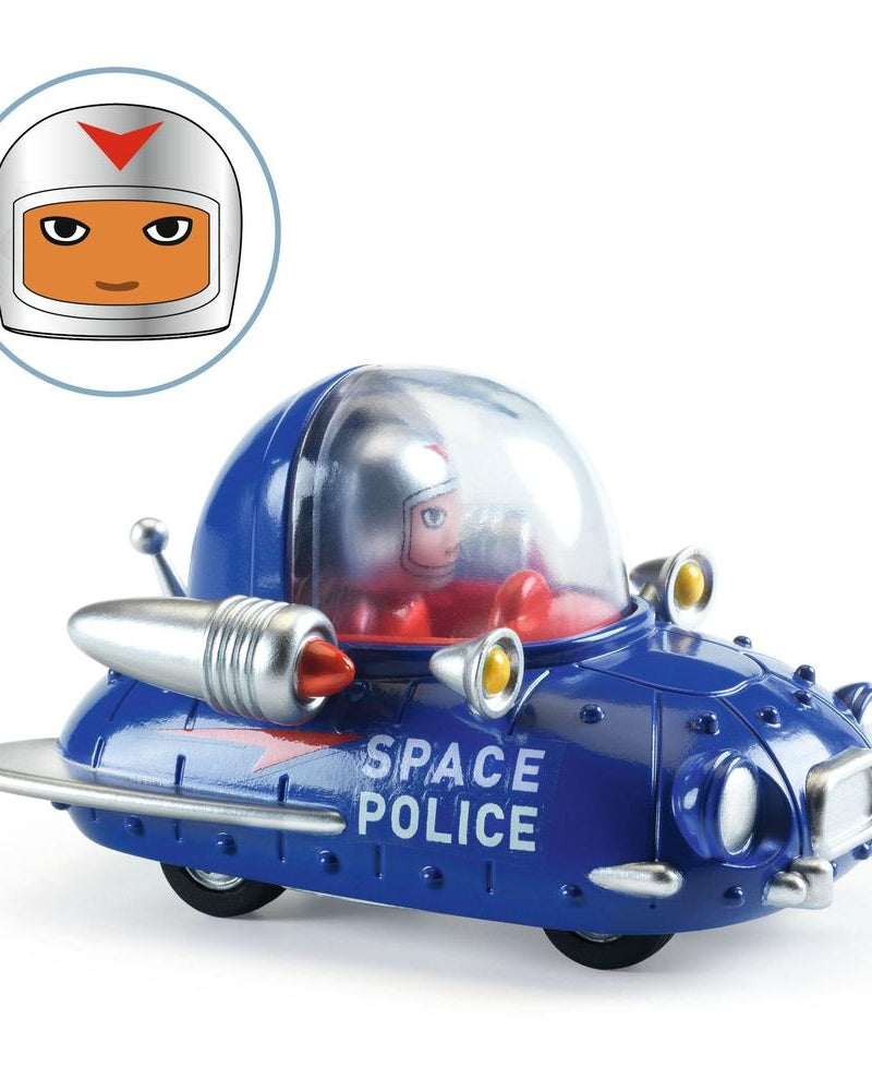 Crazy Motors - Space police. Véhicule de patrouille galactique ultra performant ! Véhicules de jeu- Boutique LeoLudo