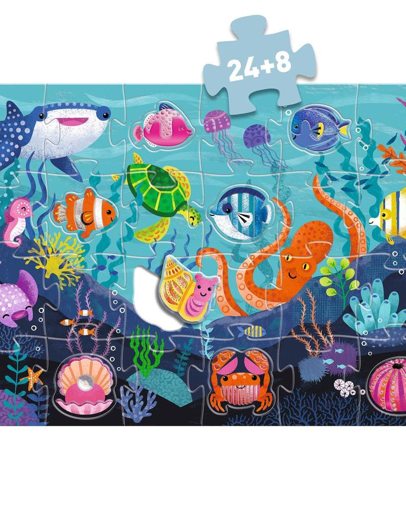 Puzzle géant Tactilo Mer (32 pcs) -Casse-têtes- Boutique LeoLudo -