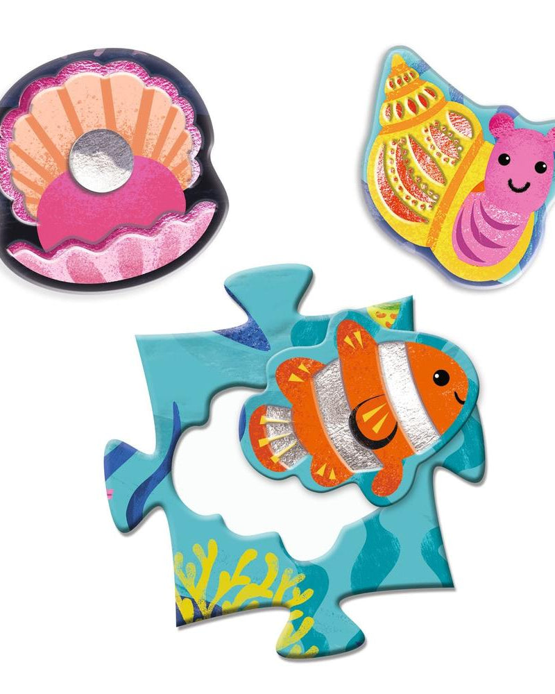 Puzzle géant Tactilo Mer (32 pcs) -Casse-têtes- Boutique LeoLudo -