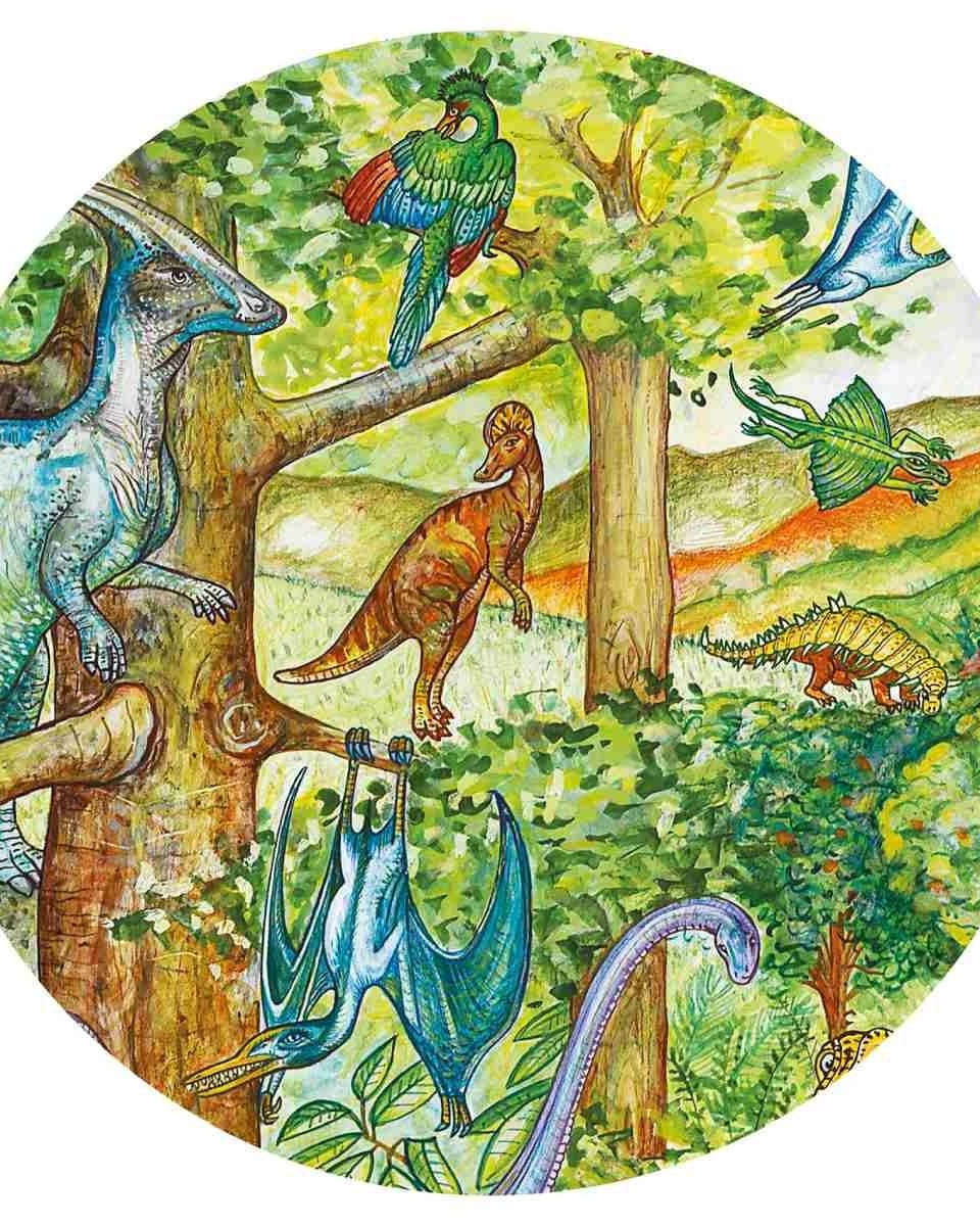 Puzzle observation - Dinosaures (100 pcs) -Casse-têtes- Boutique LeoLudo-Djeco