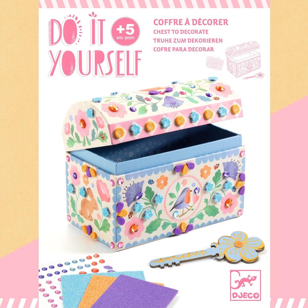 Coffre à décorer DIY - Précieux trésors Art & bricolage- Boutique LeoLudo