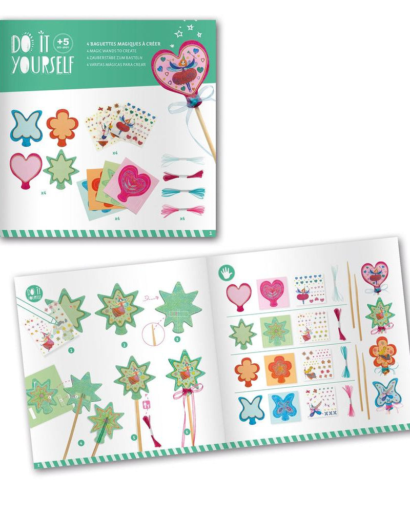 Kit DIY Baguettes magiques Petites fées -Art & bricolage- Boutique LeoLudo-Djeco