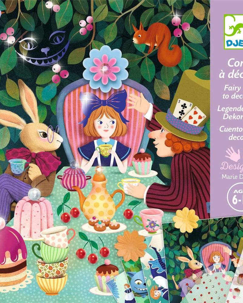 Conte à décorer - Au pays des merveilles -Art & bricolage- Boutique LeoLudo-Djeco