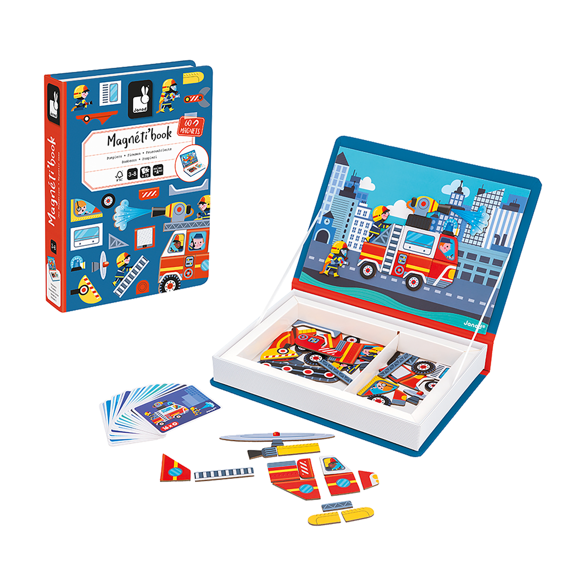Magnétibook Pompiers - Jeu éducatif interactif pour les petits Jeux magnétiques- Boutique LeoLudo