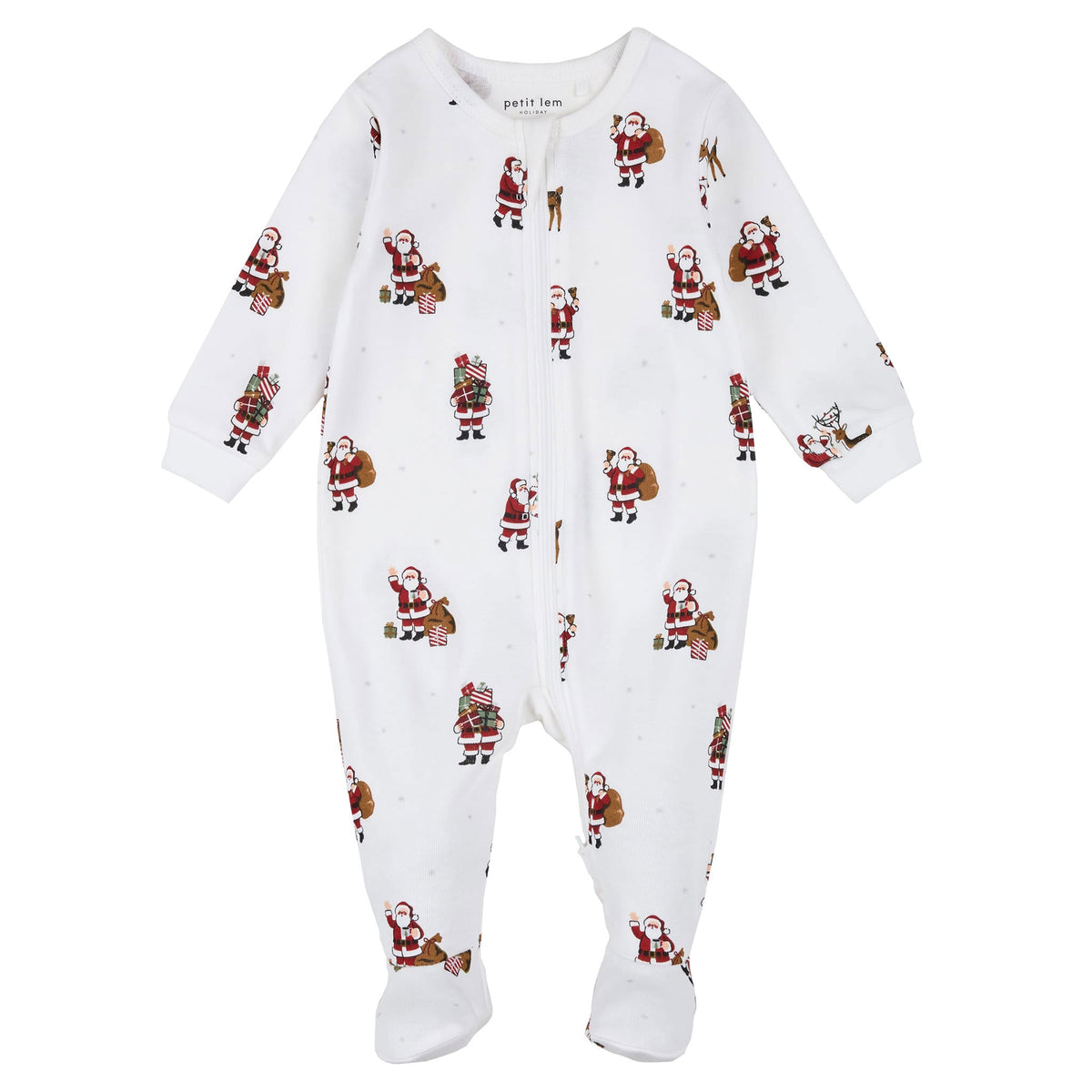 Dormeuse Blanc Cassé - motif Santa