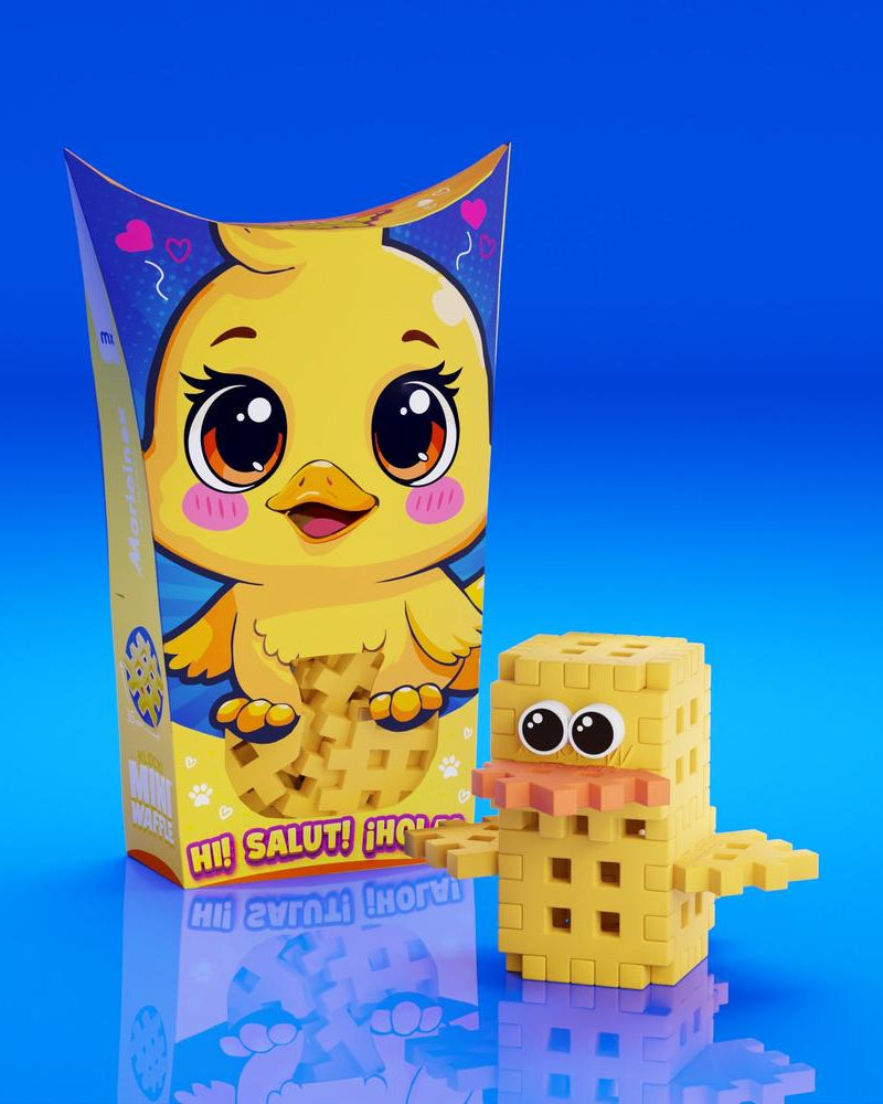 Mini Waffle - Animaux de poche : Canard 16 pcs -Jeux de construction- Boutique LeoLudo-Marioinex