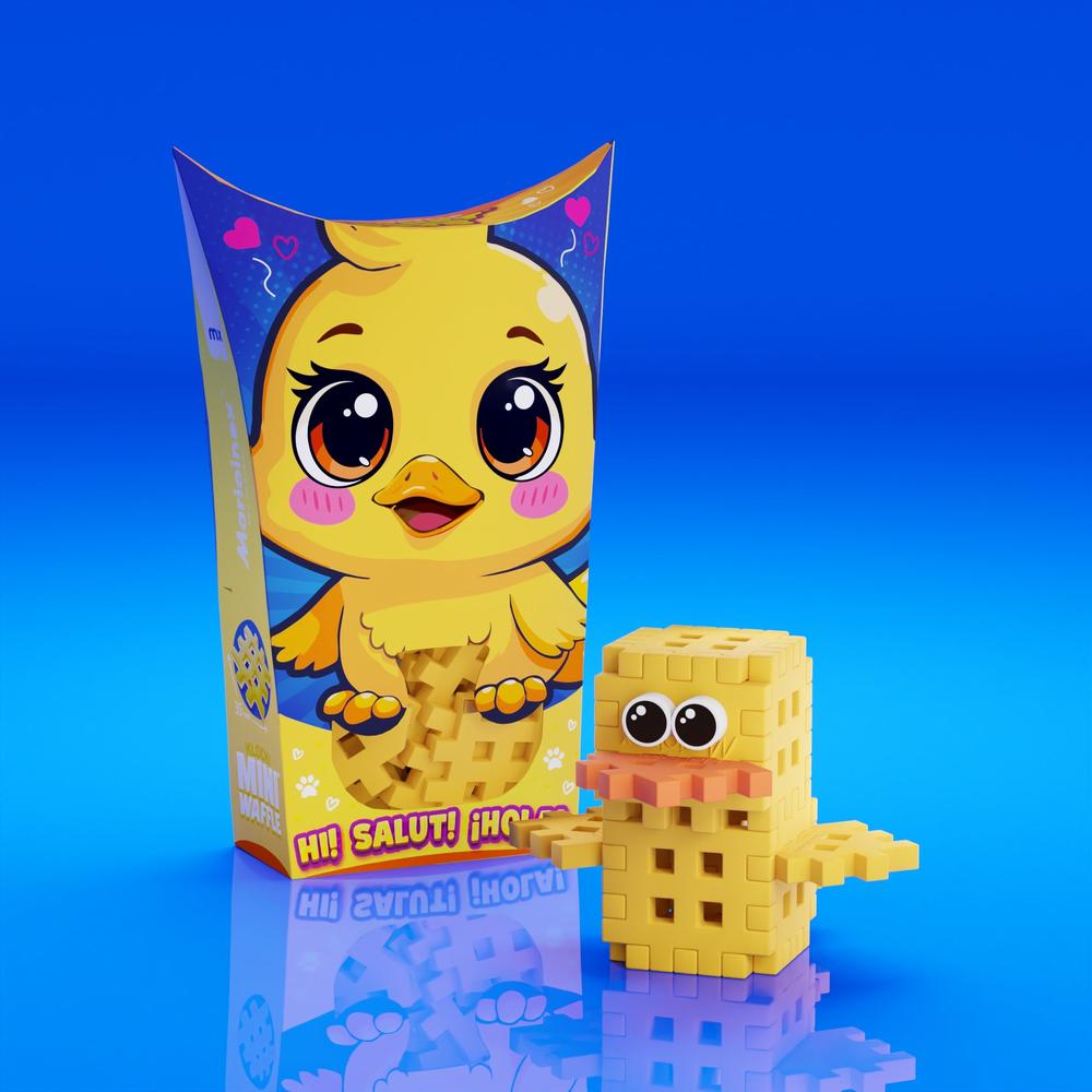 Mini Waffle - Animaux de poche : Canard 16 pcs -Jeux de construction- Boutique LeoLudo-Marioinex