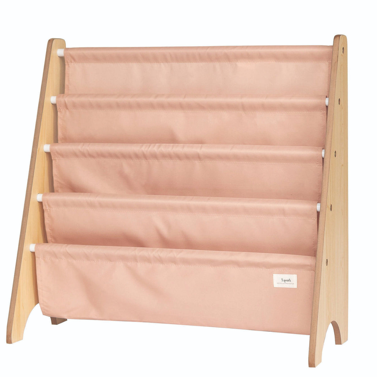 Bibliothèque pour enfant en tissu recyclé - Argile - 3 Sprouts - Boutique LeoLudo