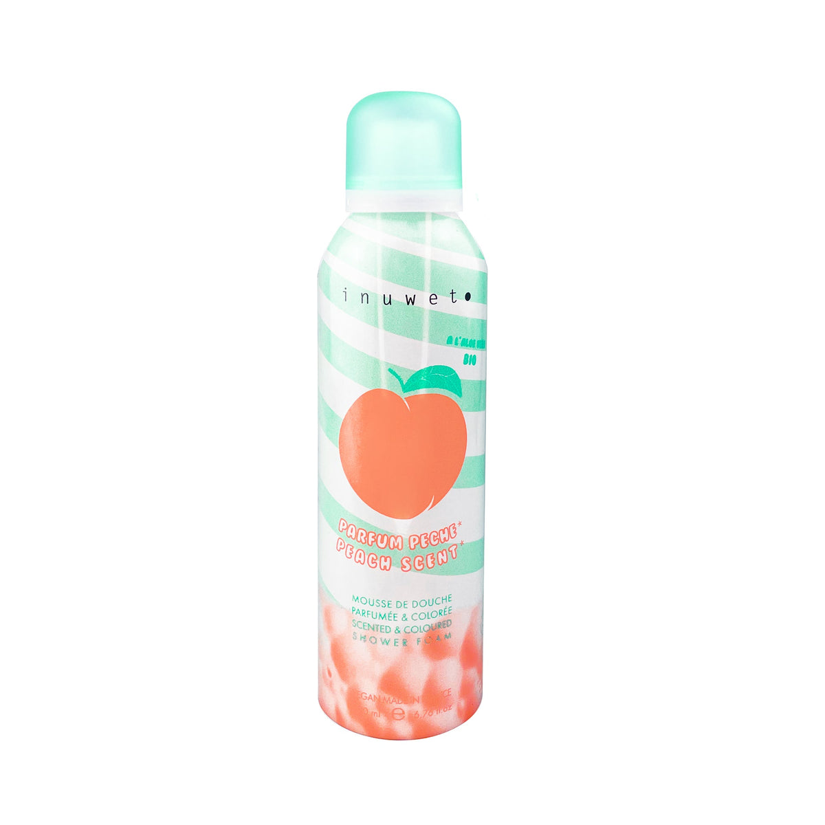 Mousse de douche Pêche 200ml - inuwet