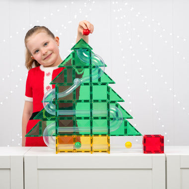 Connetix Christmas Tree Ball Run 71pc - vue 4