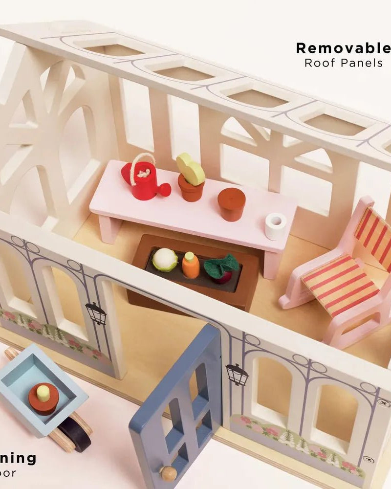 Accessoires pour maison de poupée: Serre et jardin – Conservatory Playset - Accessoires de maison de poupées - Boutique LeoLudo - Le Toy Van