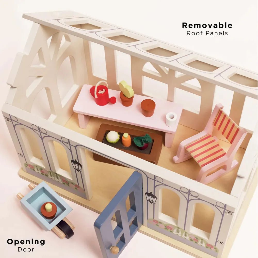 Accessoires pour maison de poupée: Serre et jardin – Conservatory Playset - Accessoires de maison de poupées - Boutique LeoLudo - Le Toy Van