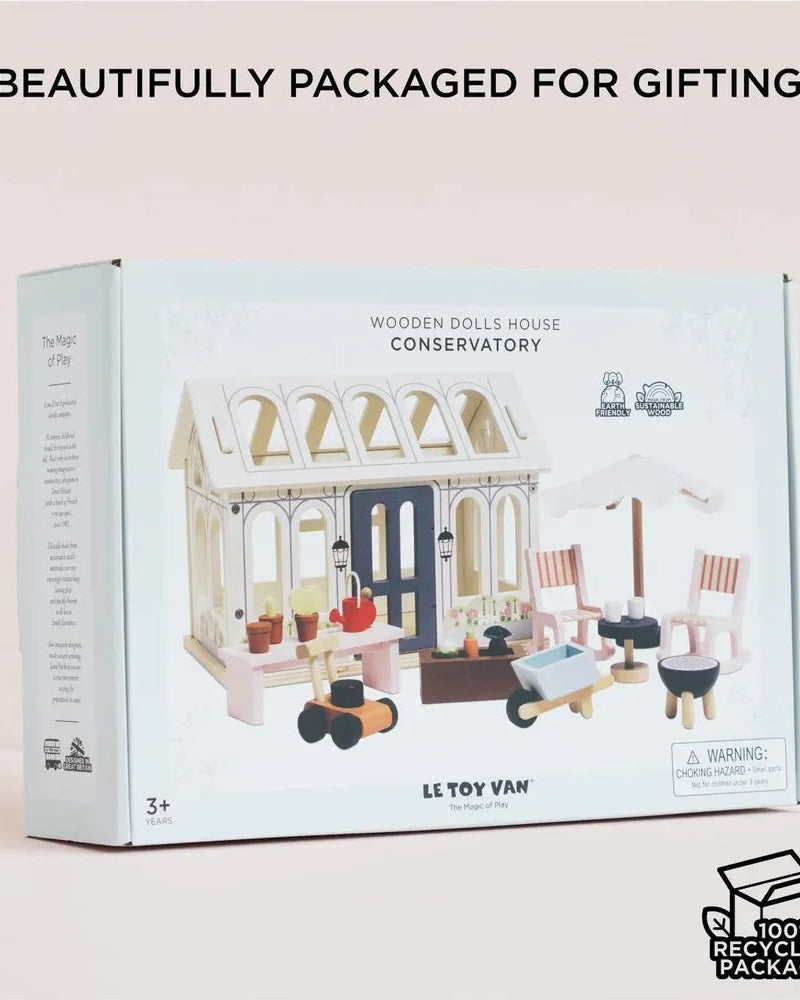 Accessoires pour maison de poupée: Serre et jardin – Conservatory Playset - Accessoires de maison de poupées - Boutique LeoLudo - Le Toy Van