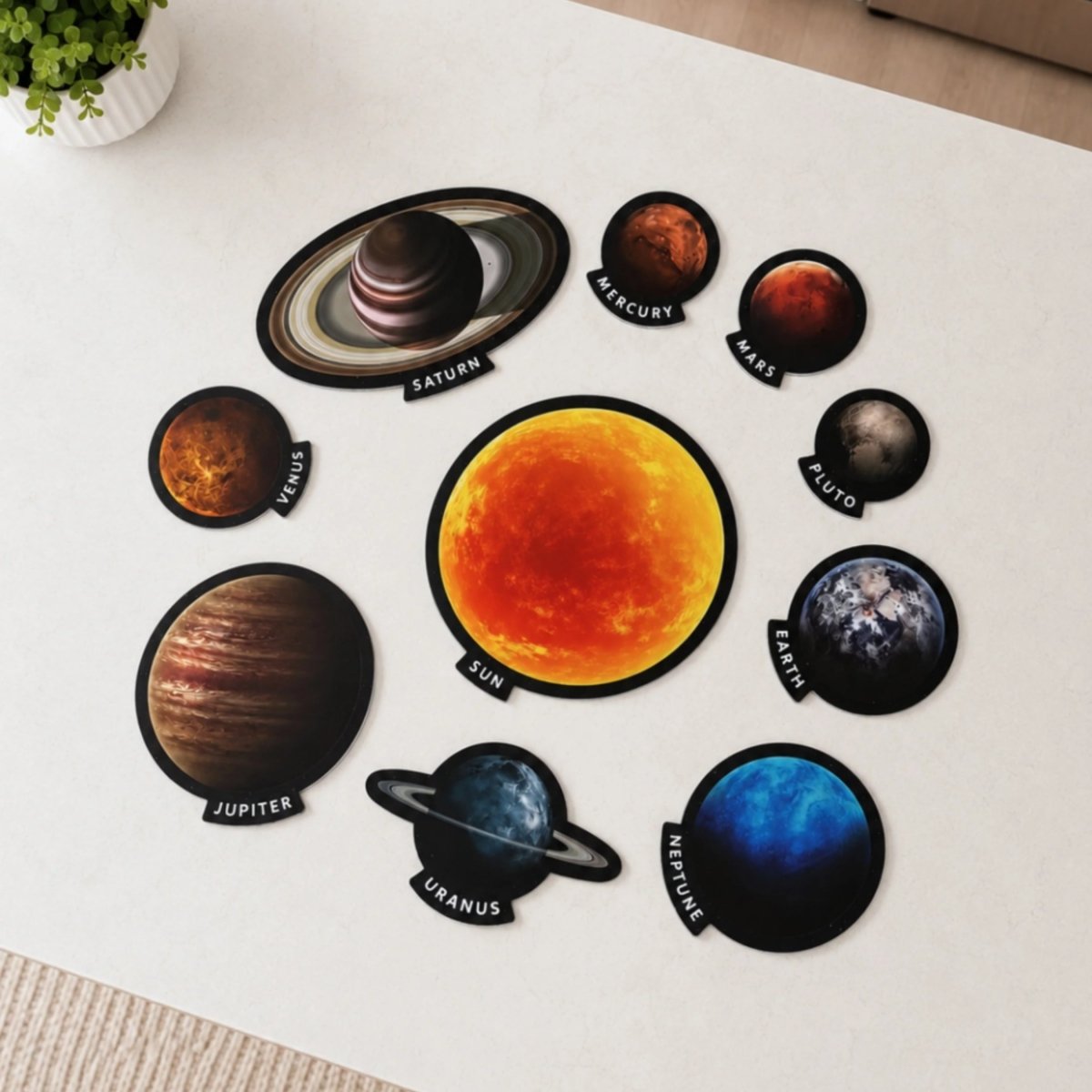 Aimants du système solaire – Ensemble de 10 grands aimants -Jeux magnétiques- Boutique LeoLudo-Cherrypick