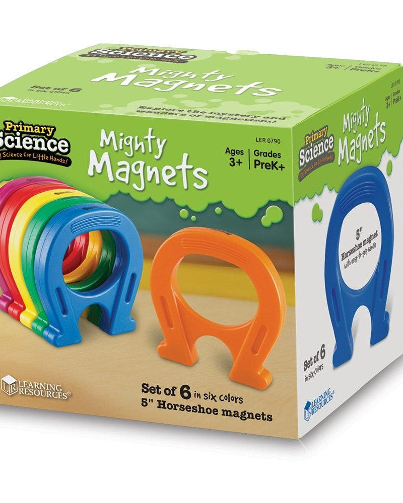 Aimants puissants Primary Science (6 pcs) - Jeux scientifiques - Boutique LeoLudo - Learning Resources