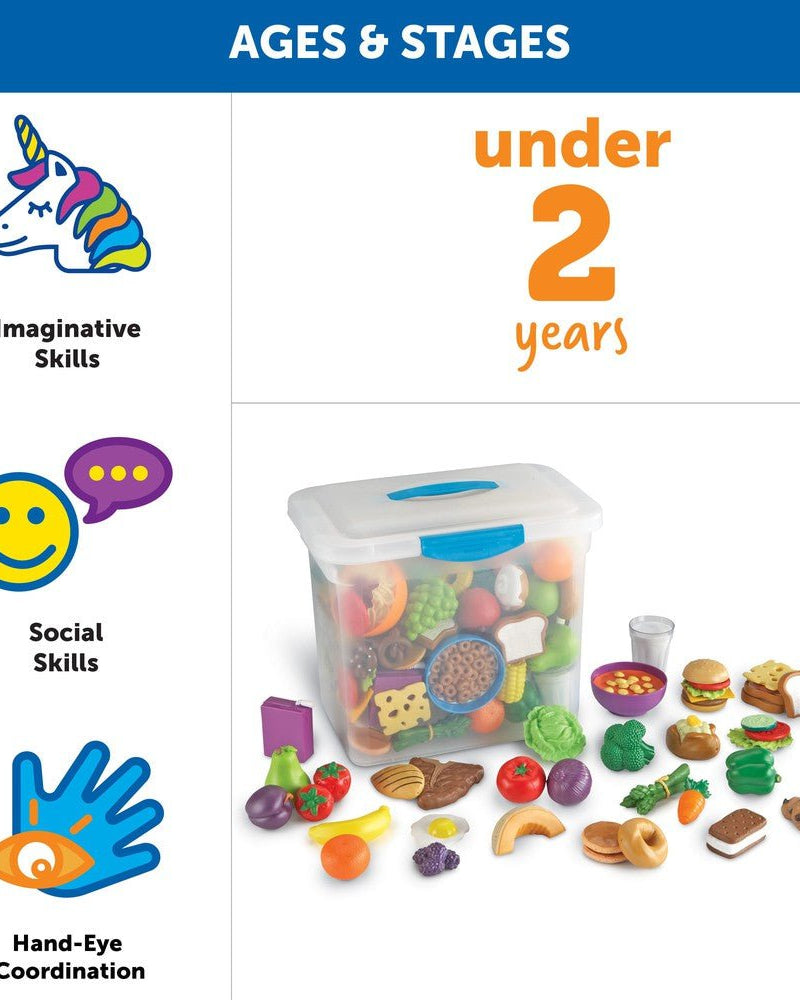Aliments de jeu New Sprouts pour salle de classe (100 pcs) - Jouets d'imitation - Boutique LeoLudo - Learning Resources