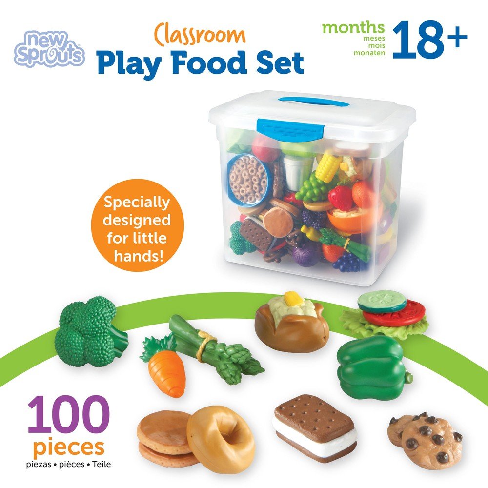 Aliments de jeu New Sprouts pour salle de classe (100 pcs) - Jouets d'imitation - Boutique LeoLudo - Learning Resources