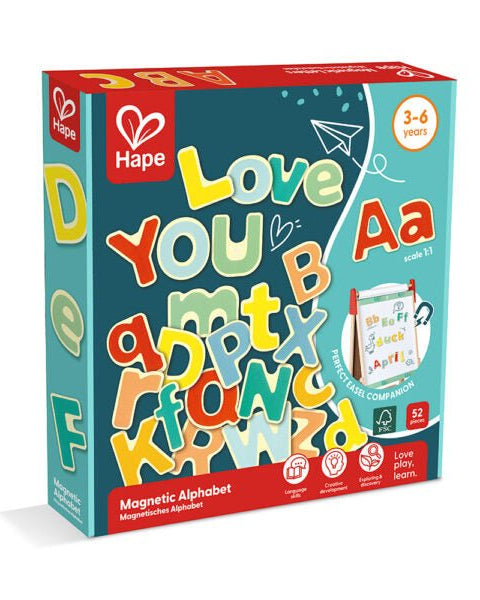 Alphabet magnétique en bois - Jeux éducatifs - Boutique LeoLudo - Hape