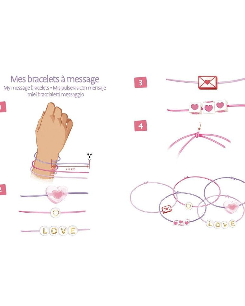 Kit de fabrication de bracelets - Mes jolis bijoux amour Art & bricolage- Boutique LeoLudo