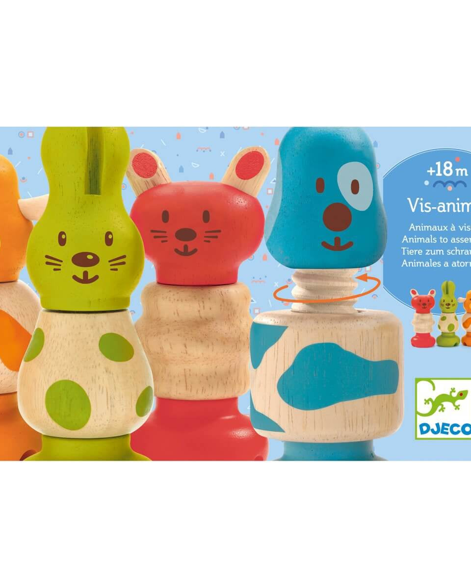 Animaux à visser Vis - Animo - Jeux d'assemblage - Boutique LeoLudo - Djeco