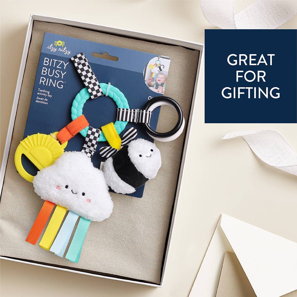 Anneau d’activités de dentition bébé – Bitzy Busy Ring™ - Jouets de dentition - Boutique LeoLudo - Itzy Ritzy Canada