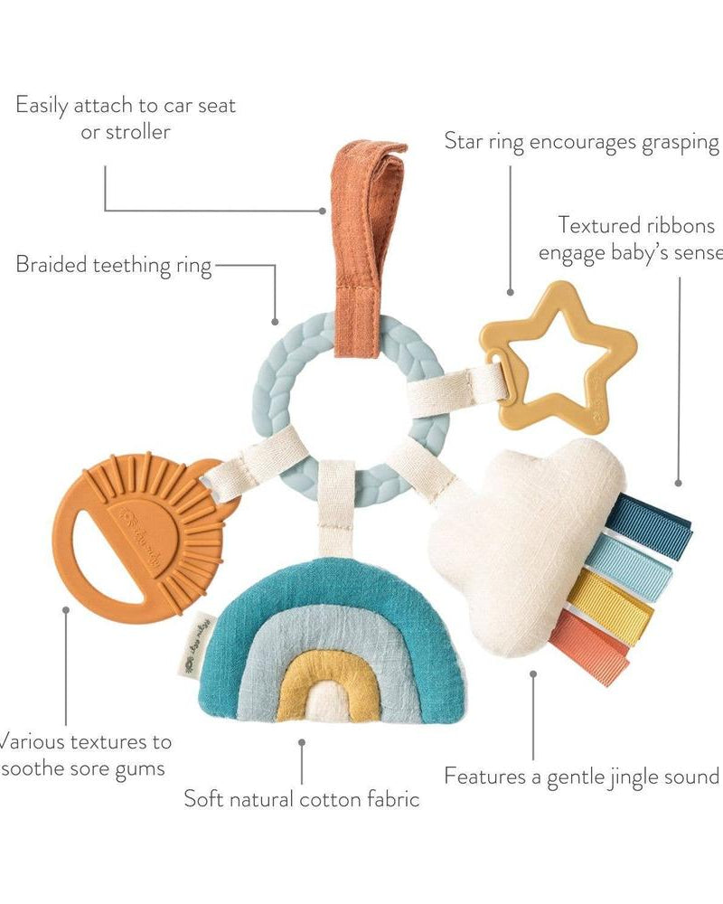 Anneau d’activités de dentition bébé – Bitzy Busy Ring™ - Jouets de dentition - Boutique LeoLudo - Itzy Ritzy Canada