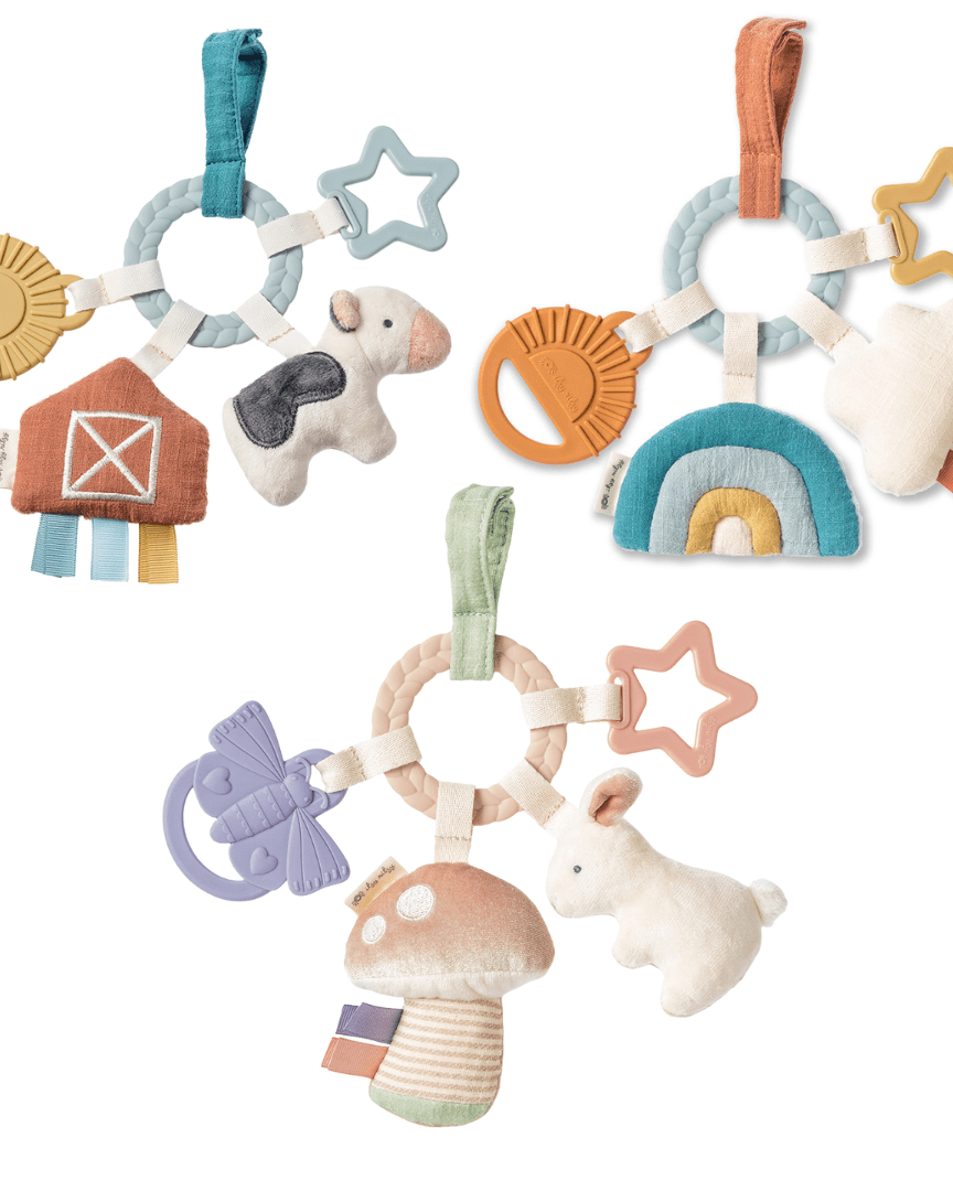 Anneau d’activités de dentition bébé – Bitzy Busy Ring™ - Jouets de dentition - Boutique LeoLudo - Itzy Ritzy Canada