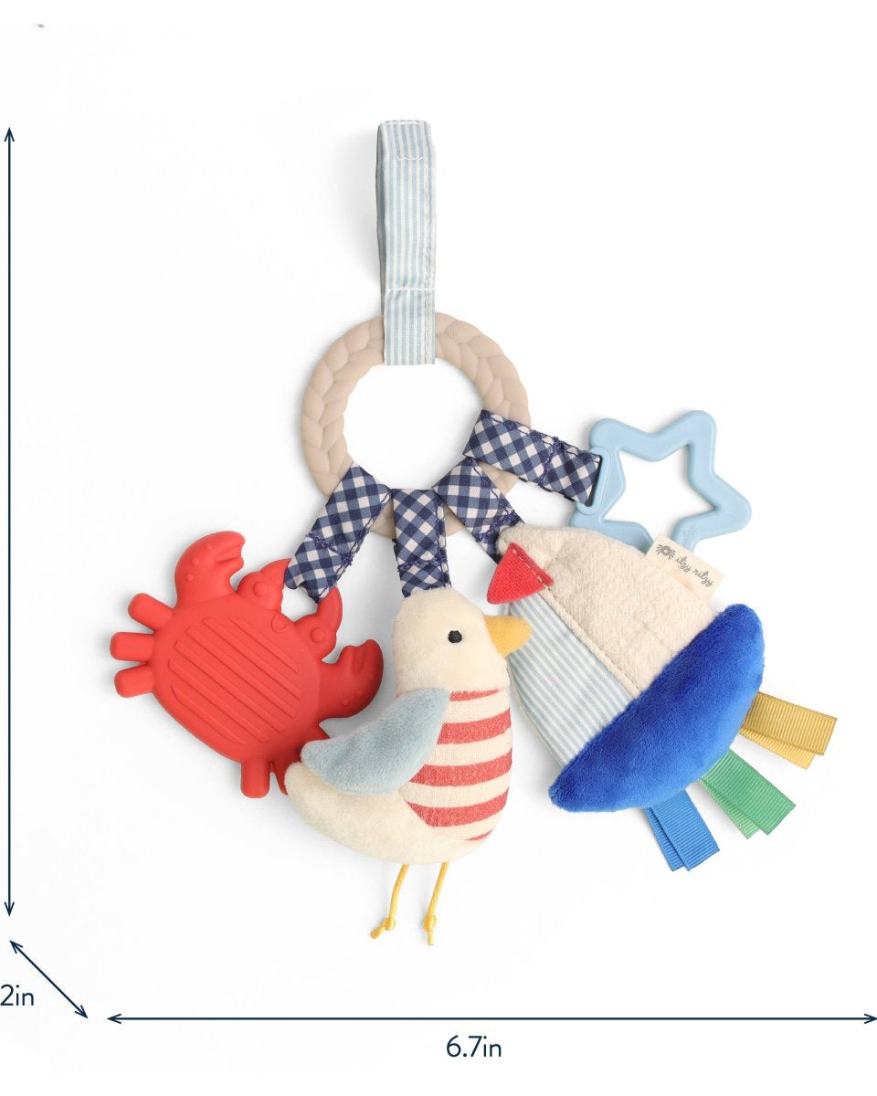 Anneau d’activités sensoriel bébé nautique – Bitzy Busy Ring - Jouets de dentition - Boutique LeoLudo - Itzy Ritzy Canada