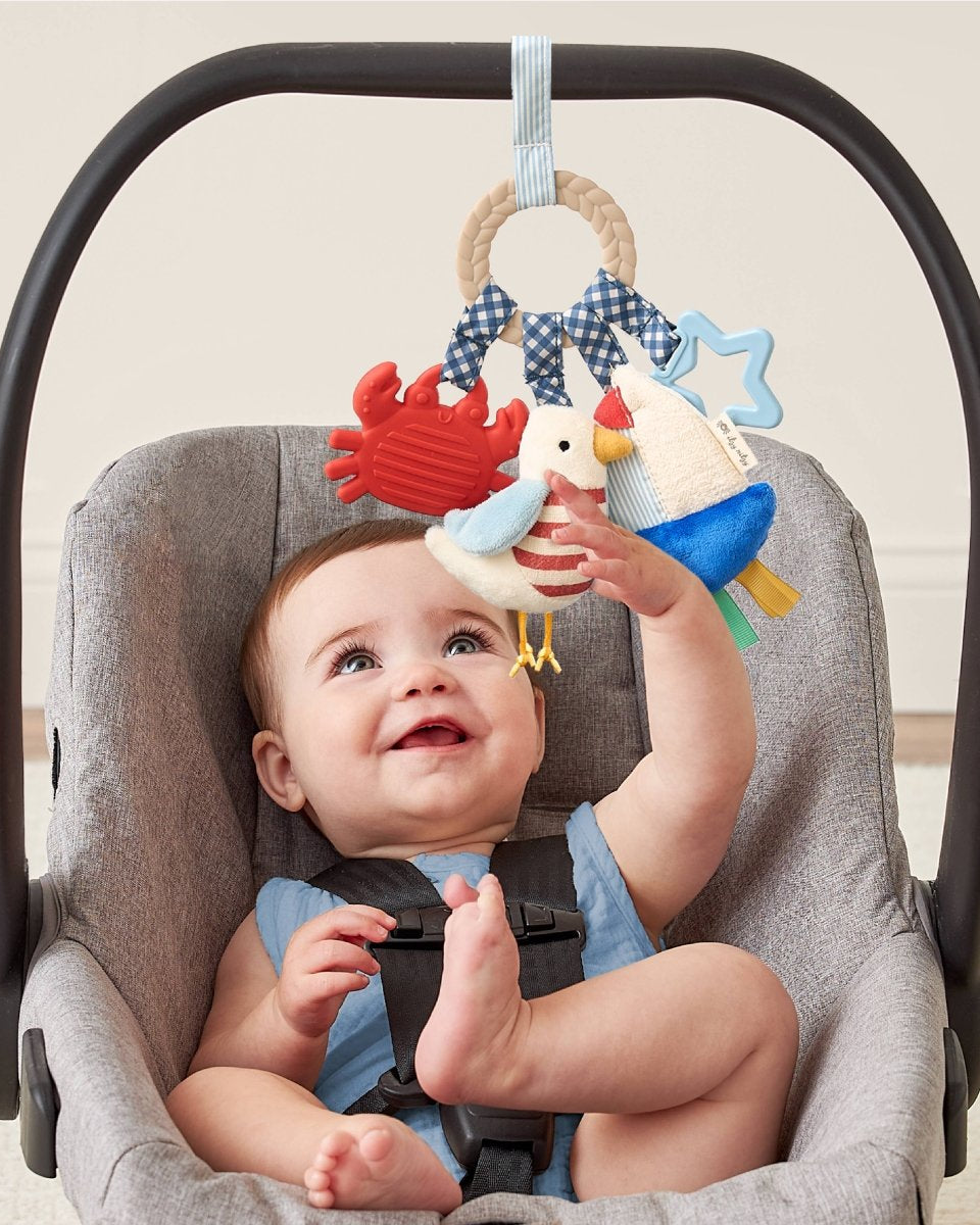 Anneau d’activités sensoriel bébé nautique – Bitzy Busy Ring - Jouets de dentition - Boutique LeoLudo - Itzy Ritzy Canada